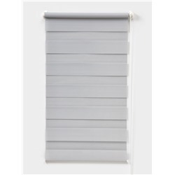 Штора рулонная 50×160 см «День и Ночь», по полотну 46×160 см, цвет стальной