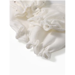 Антицарапки для новорожденных 4 пары, хлопок 100%, белые