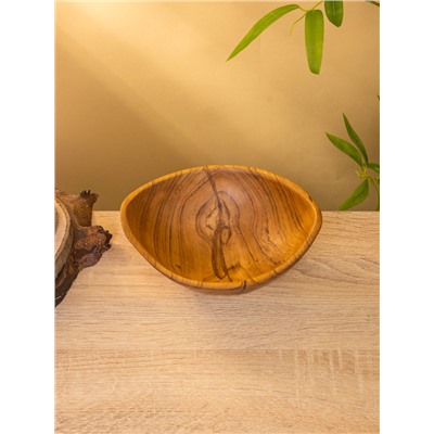 УЦЕНКА Тарелка 20×18×8 см, тиковое дерево