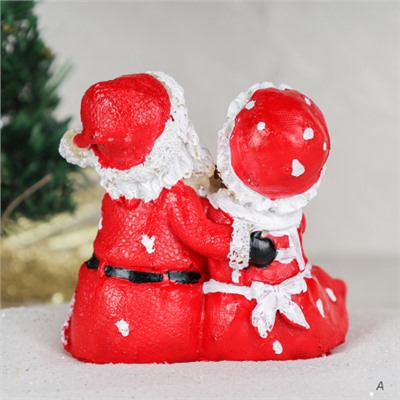 Фигурка Бабушка и Дедушка мороз, висячие ножки / CHR21 /уп 96/Новый год