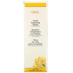 Gigi Spa, Тканевые полоски для депиляции, для мягкого воска, большие, 100 шт.