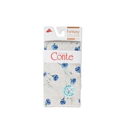Носки женские CONTE Носки с принтом FANTASY из смесовой пряжи с хлопком и льном, 20С-107СП бежевый 2
