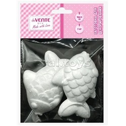 Заготовка для декорирования "Diy Рыбки" из пенополистирола, 100x39 мм, 2 шт, в пластиковом пакете с подвесом