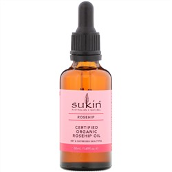 Sukin, Certified Organic Rosehip Oil, Rosehip, 1.69 fl oz (50 ml)