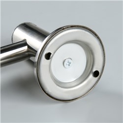 Держатель для полотенец одинарный, 61×5×8.5 см, хром