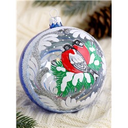 Ёлочный шар «Зимняя ветка», новогодний, d=9.5 см, МИКС