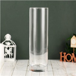 Ваза «Флора», d=7.5 см, h=26.5 см, (толщина стекла 2.2 мм), прозрачная