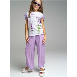 Фуфайка трикотажная для девочек (футболка)