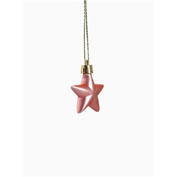 Ёлочные игрушки набор 12 шт. «Праздничный хоровод» 4 см, розовый