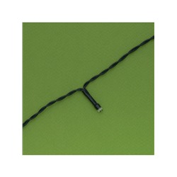 Гирлянда «Нить», 10 м, уличная, IP44, 100 LED, 2 режима, солнечная батарея, тёмная нить, свечение мульти