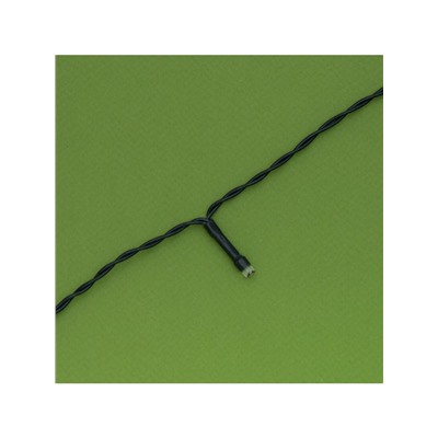 Гирлянда «Нить», 10 м, уличная, IP44, 100 LED, 2 режима, солнечная батарея, тёмная нить, свечение мульти