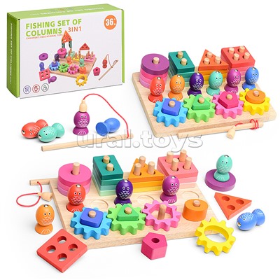Игра развивающая 3 в 1 "Рыбалка"