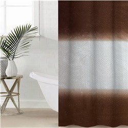 Штора для ванной Доляна «Диско 3D», 180×180 см, EVA, коричневый