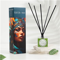 Диффузор ароматический MAYA NEROLI HUGS с палочками, аромат нероли, жасмина, тиаре для дома, 50 мл
