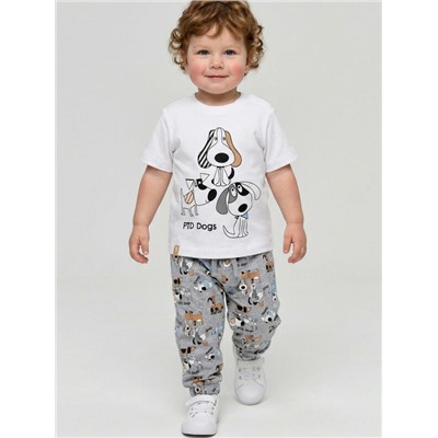 Комплект детский трикотажный для мальчиков: джемпер (футболка), брюки