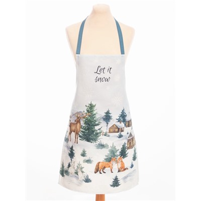 Фартук новогодний «Этель» Forest animals 60×70 см, 100% хл, саржа 190 г/м²