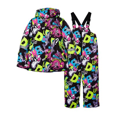 Комплект текстильный с полиуретановым покрытием для девочек: куртка, полукомбинезон