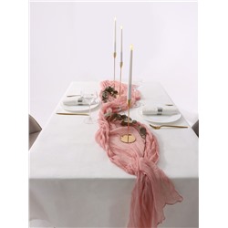 Дорожка на стол «Этель», розовая, 90×300 см