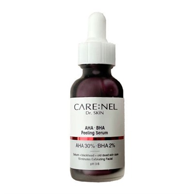 Care:Nel Кровавый пилинг для лица с AHA- и BHA- кислотами AHA BHA peeling serum