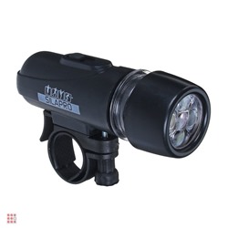Фонарь велосипедный передний 2 режима, 5 LED,   4xААА, 10х3х6.5см, пластик SILAPRO