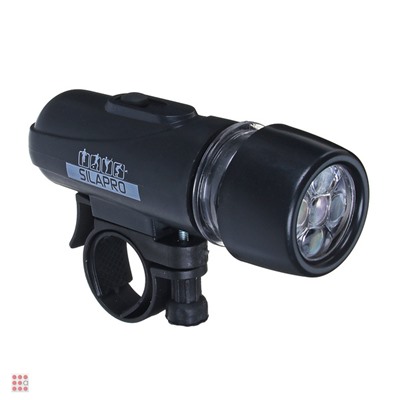 Фонарь велосипедный передний 2 режима, 5 LED,   4xААА, 10х3х6.5см, пластик SILAPRO