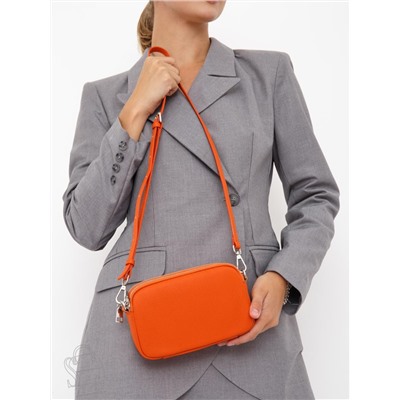 Сумка женская кожаная 6016PE orange Polina&Eiterou