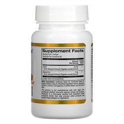 California Gold Nutrition, лютеин с зеаксантином, 20 мг, 60 растительных капсул