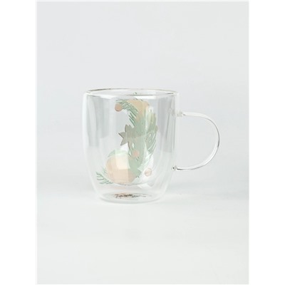 Кружка новогодняя с двойными стенками «Аромат праздника», 300 мл