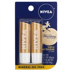 Nivea, Lip Care, Vanilla Buttercream, 2 Pack, 0.17 oz (4.8 g) Each
