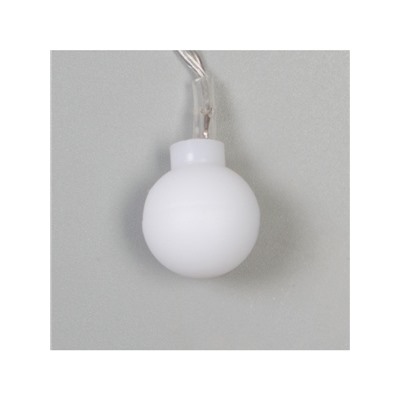 Гирлянда «Бахрома» 1.8×0.5 м с насадками «Шарики», IP20, прозрачная нить, 48 LED, свечение мульти (RG/RB), мигание, 220 В