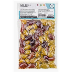 Оливки Large АССОРТИ Микс "EL GREKO" вак/уп 0,2