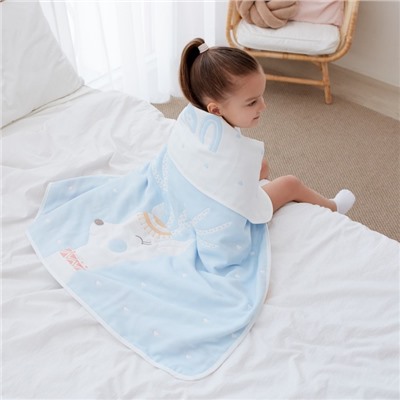 Полотенце детское Крошка Я «Magic» 95×100±5 см, цвет голубой, 100% хлопок, 280 г/м²