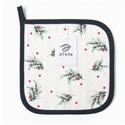 Прихватка Этель Snow fun, 19×19 см,100% хлопок, саржа, ватин 250 г/м²