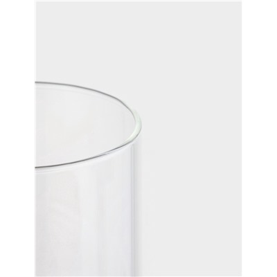 Сахарница Bella Tenero «Эко», 300 мл, 8×8×8.5 см, с бамбуковой крышкой и ложкой, стекло, прозрачная