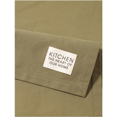 Дорожка на стол «Этель» Kitchen 40×150 см, 100% хлопок, саржа 220 г/м², зелёная