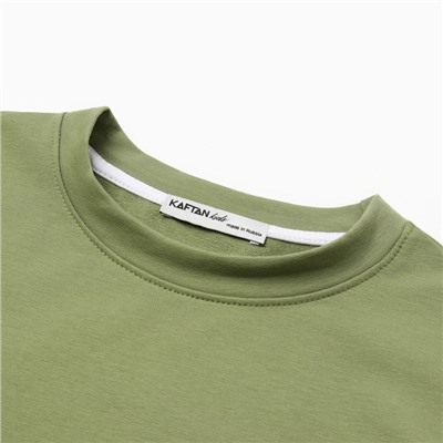 Футболка детская KAFTAN, размер 36 (134-140 см), хаки