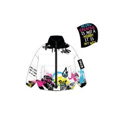 Куртка текстильная с полиуретановым покрытием для девочек