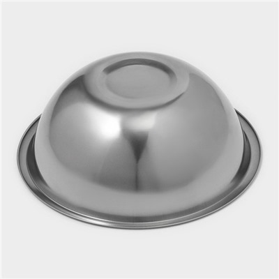 Миска Доляна, 2.4 л, d=24 см, толщина 0.3 мм, нержавеющая сталь, хромированная