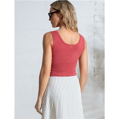 Топ облегающий из премиального хлопка с эластаном