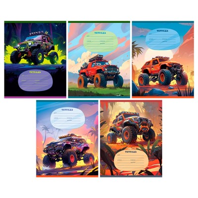 Тетрадь  12л  крупная клетка "Оff-road" 55444 BG