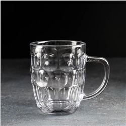 Пивная кружка «Высшая лига», 500 мл, 13.5×9.5×12 см, стекло, рисунок МИКС