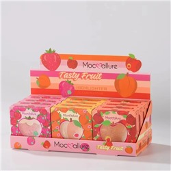 Maccalure Хайлайтер для лица с запеченной текстурой Tasty Fruit, клубника