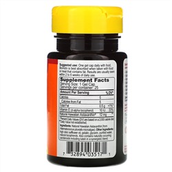 Nutrex Hawaii, BioAstin, 12 мг, 25 гелевых капсул