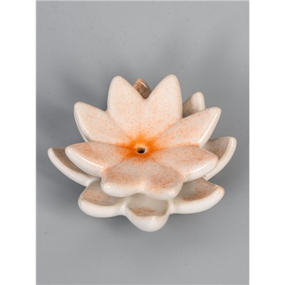 УЦЕНКА Подставка под благовония «Цветок кувшинки», 9.5×9.5×4 см, керамика, МИКС