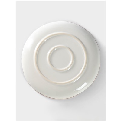 Тарелка Хорекс Punto bianca, d=26.5 см, фарфор, белая