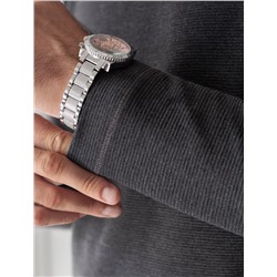 Джемпер базовый из мягкого фактурного трикотажа с круглым воротом