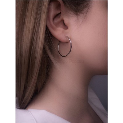 Серьги из серебра родированные 925 пробы 2-185р