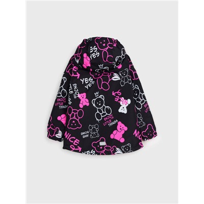 Куртка текстильная с полиуретановым покрытием для девочек (ветровка)