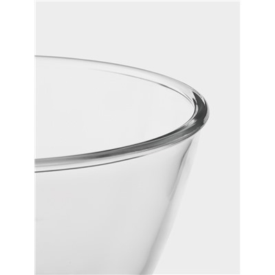 Салатник Доляна Simple, 1.45 л, 19×9.5 см, стекло, прозрачный