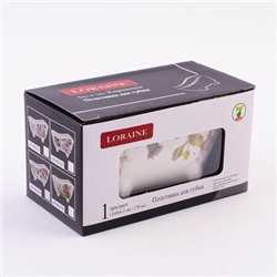 60254 Подставка д/губки 170мл Розовый сад доломит LR (х72)